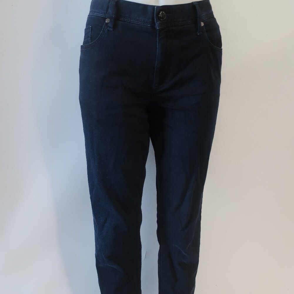 Mens Alberto Tencel Dark Blue Denim Slim Leg Jeans 32